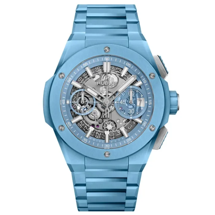 Hublot Big Bang Integrated Sky Blue Ceramic 42mm - 451.EX.5120.EX Watch - Dubai Elegane