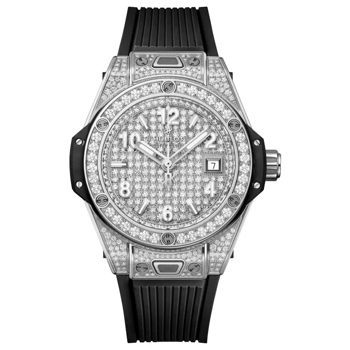 Hublot Big Bang Platinum Diamond Pave 33mm - 485.SX.9000.RX.1604 Watch - Dubai Elegance Hublot Big Bang Platinum Diamond Pave 33mm - 485.SX.9000.RX.1604 Watch - Dubai Elegance