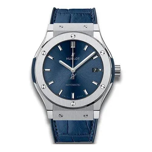 Hublot Classic Fusion Blue Titanium - 511.NX.7170.LR Watch - Dubai Elegance Hublot Classic Fusion Blue Titanium - 511.NX.7170.LR Watch