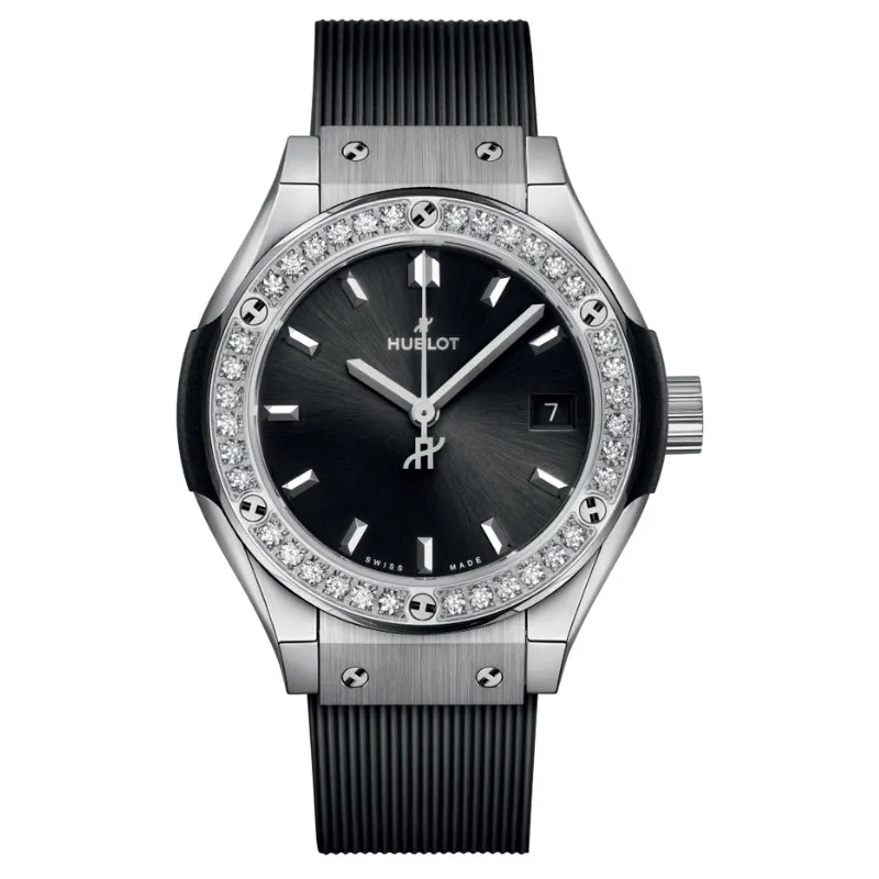Hublot Platinum Diamonds 29mm - 591.NX.1470.RX.1204 Watch - Dubai Elegance Hublot Platinum Diamonds 29mm - 591.NX.1470.RX.1204 Watch - Dubai Elegance