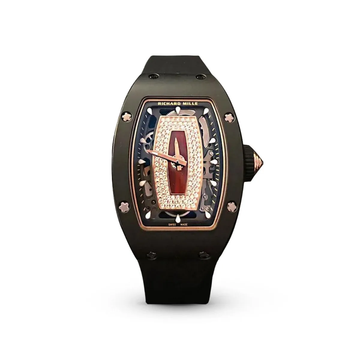 RM07-01 Black Ceramic Red Lips Watch - Dubai Elegance RM07-01 Black Ceramic Red Lips Watch - Dubai Elegance