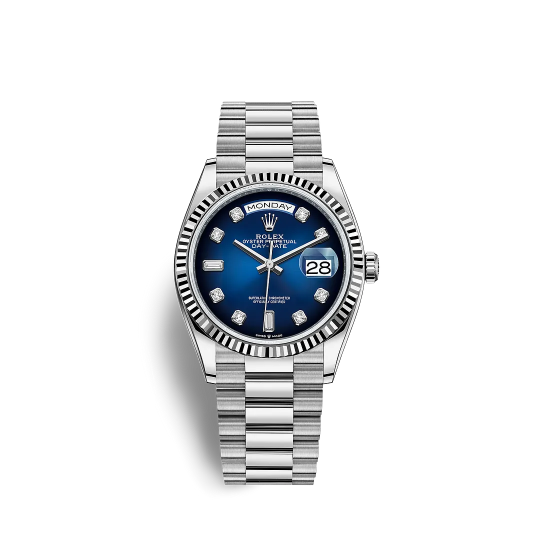Rolex 128239 Day-Date Blue ombré wD in Dubai UAE - Dubai Elegance Rolex 128239 Day-Date Blue ombré wD in Dubai UAE - Dubai Elegance