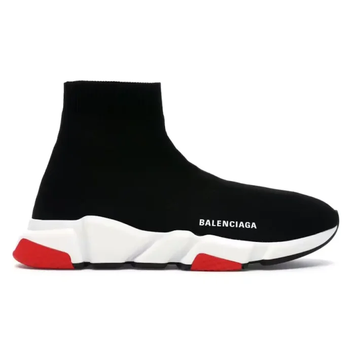 Balenciaga Speed Runner High Tops Black Red