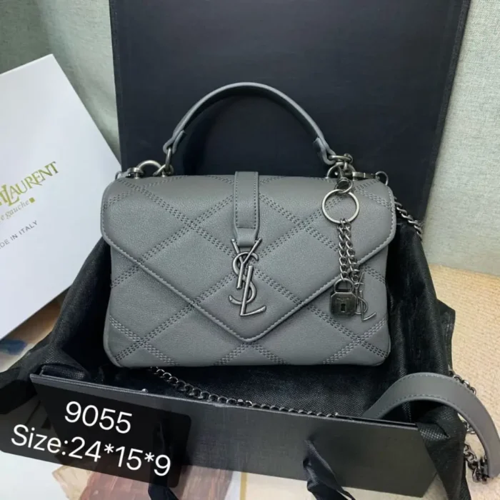 Calfskin Matelasse Diamond Quilted Monogram Medium College Bag in Dubai UAE