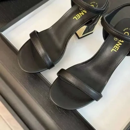 Chanel Lambskin Grosgrain Open Toe Pearl Sandal in Dubai UAE