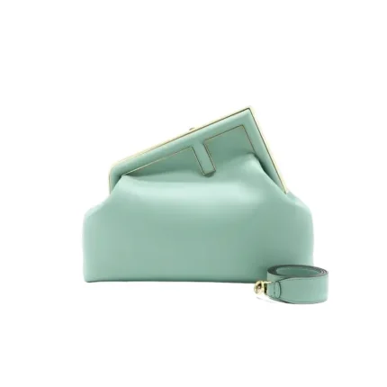 Fendi First Medium Mint green leather bag
