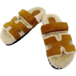 Hermes Chypre shearling sandal