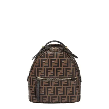 Mini Backpack Brown leather FF backpack