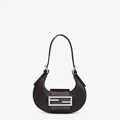 Mini Cookie Black satin mini-bag