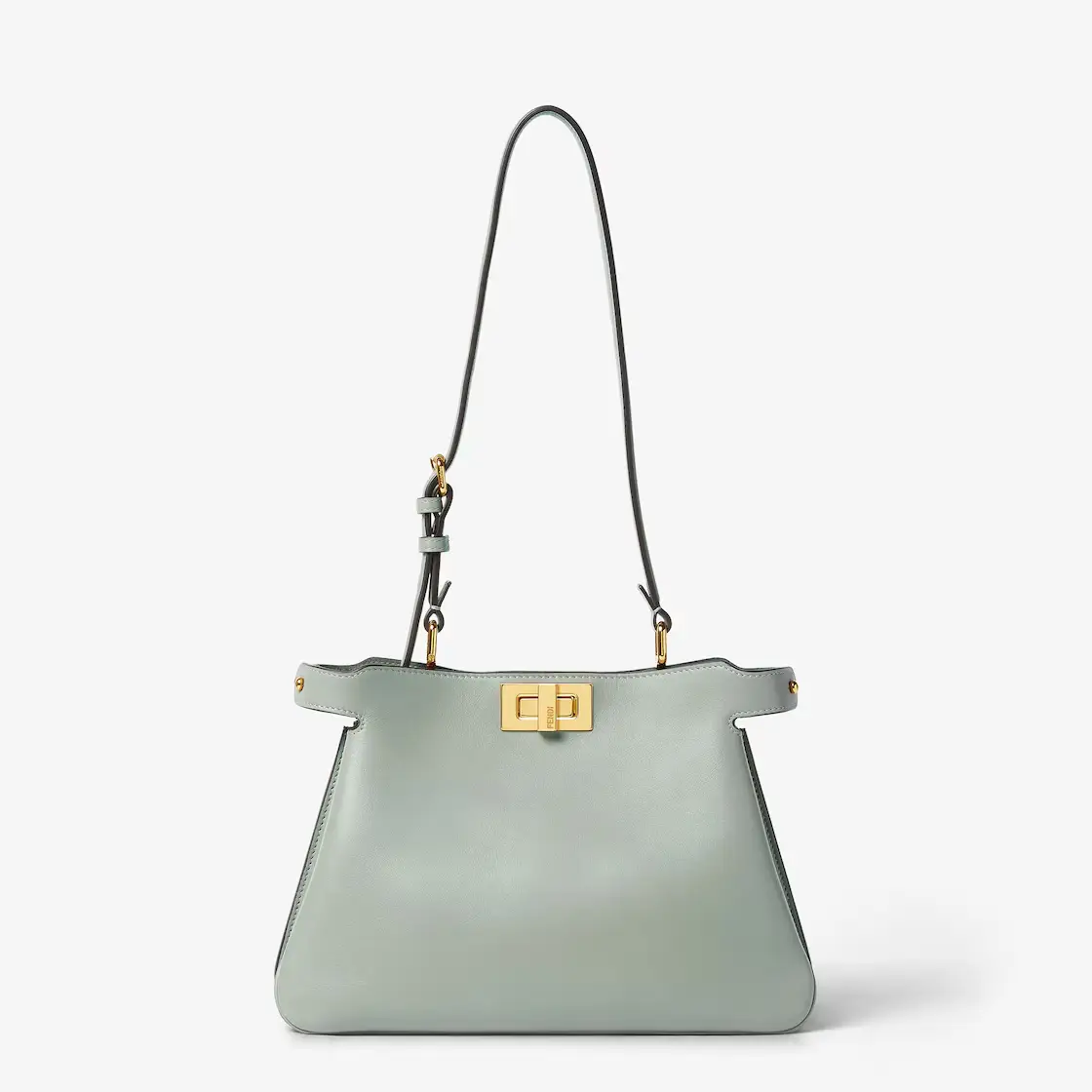 Peekaboo Soft Small Matcha green leather bag