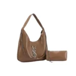 YSL Genuine Leather & Cotton, Palm Prints Vintage Handbag Bag in Dubai UAE