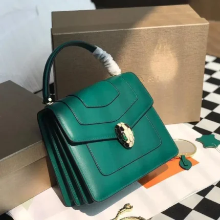 Bvlgari Cowhide Leather Crossbody Flap Bag, Classic Design Small Tote in Dubai UAE