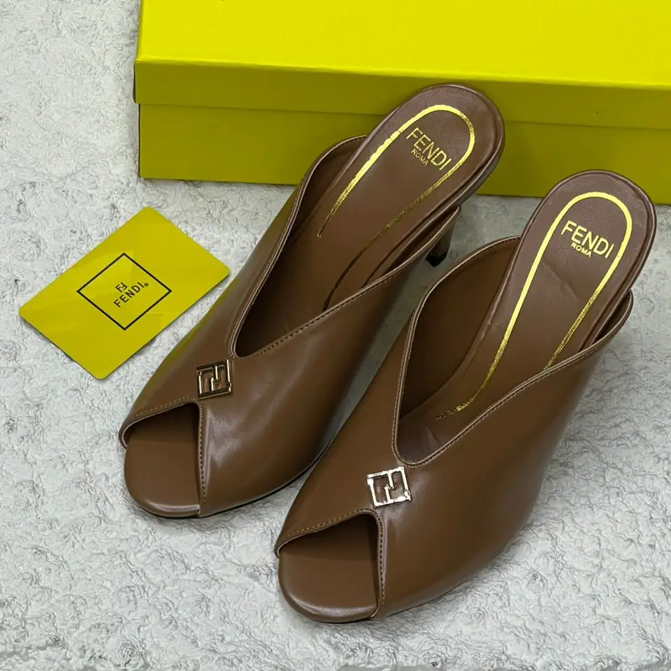 Fendi Filo Mules – Sleek Designer Heels with Iconic Double F Logo in Dubai UAE Fendi Filo Mules – Sleek Designer Heels with Iconic Double F Logo in Dubai UAE