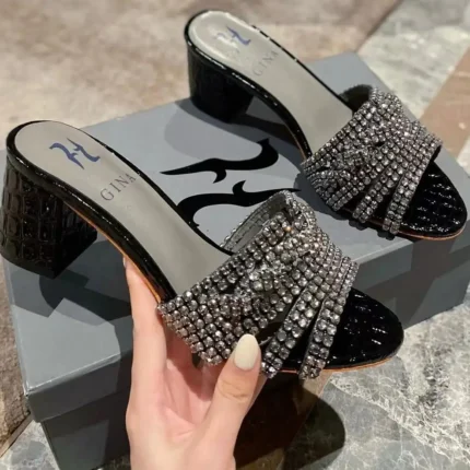 GINA Women’s Chunky High Heel Sandals – Bold Elegance & Comfort in Dubai UAE