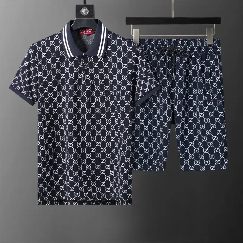 Gucci Men’s Polo Shirt and Pant Set – Classic Luxury with Signature Detailing in Dubai, UAE