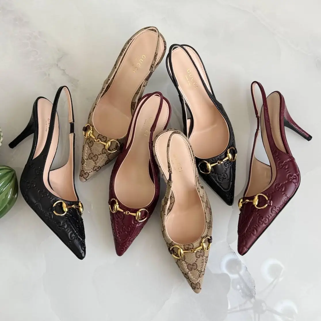 Gucci Women’s Slingback Heels – Classic Horsebit Detail & Timeless Elegance in Dubai UAE