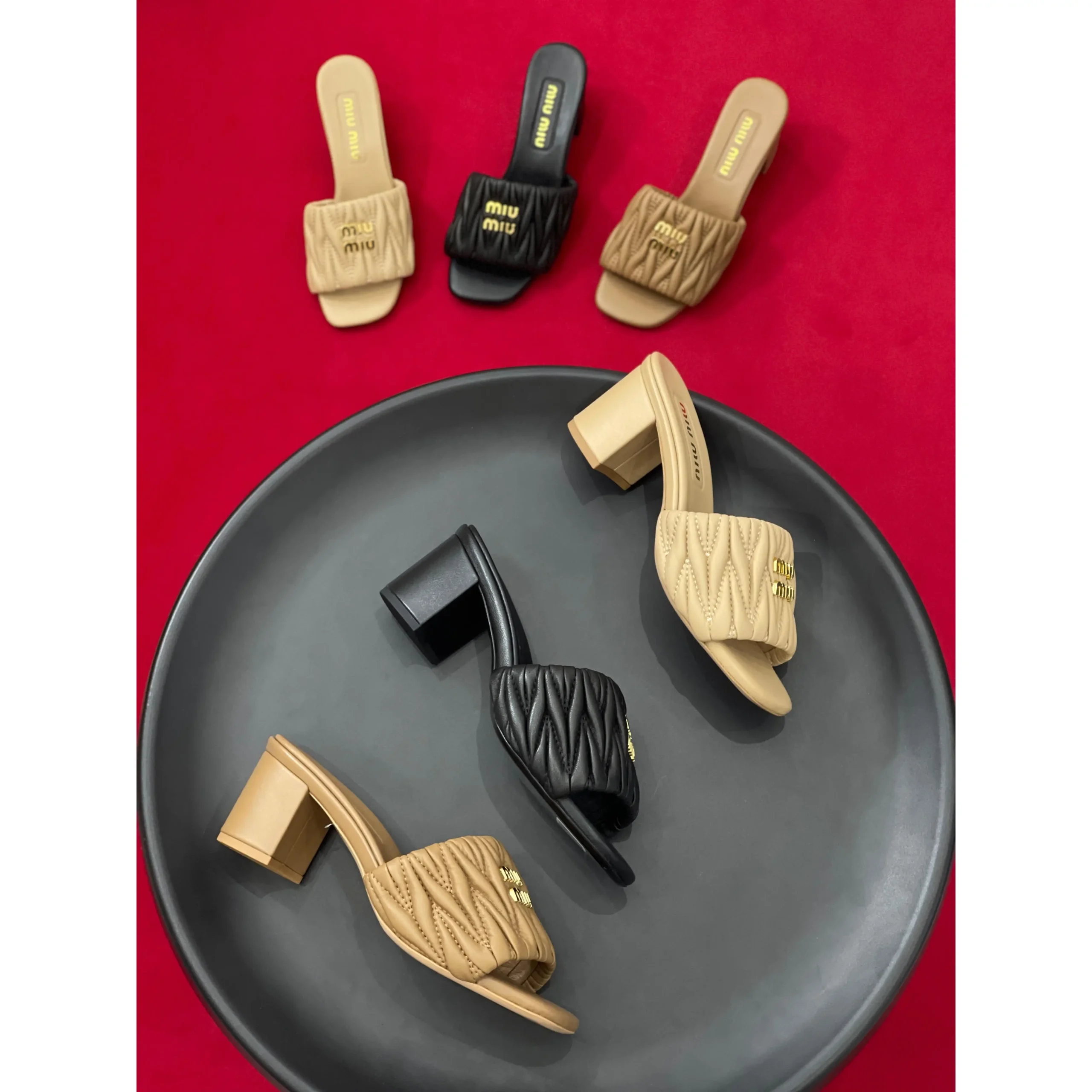 Miu Miu Women’s Sandals – Luxury in Black & Beige Color Options in Dubai UAE Miu Miu Women’s Sandals – Luxury in Black & Beige Color Options in Dubai UAE