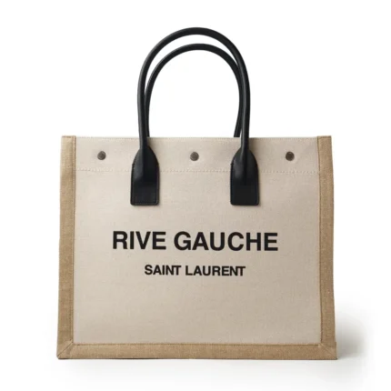 SAINT LAURENT Rive Gauche Small Tote Bag Linen in Dubai UAE