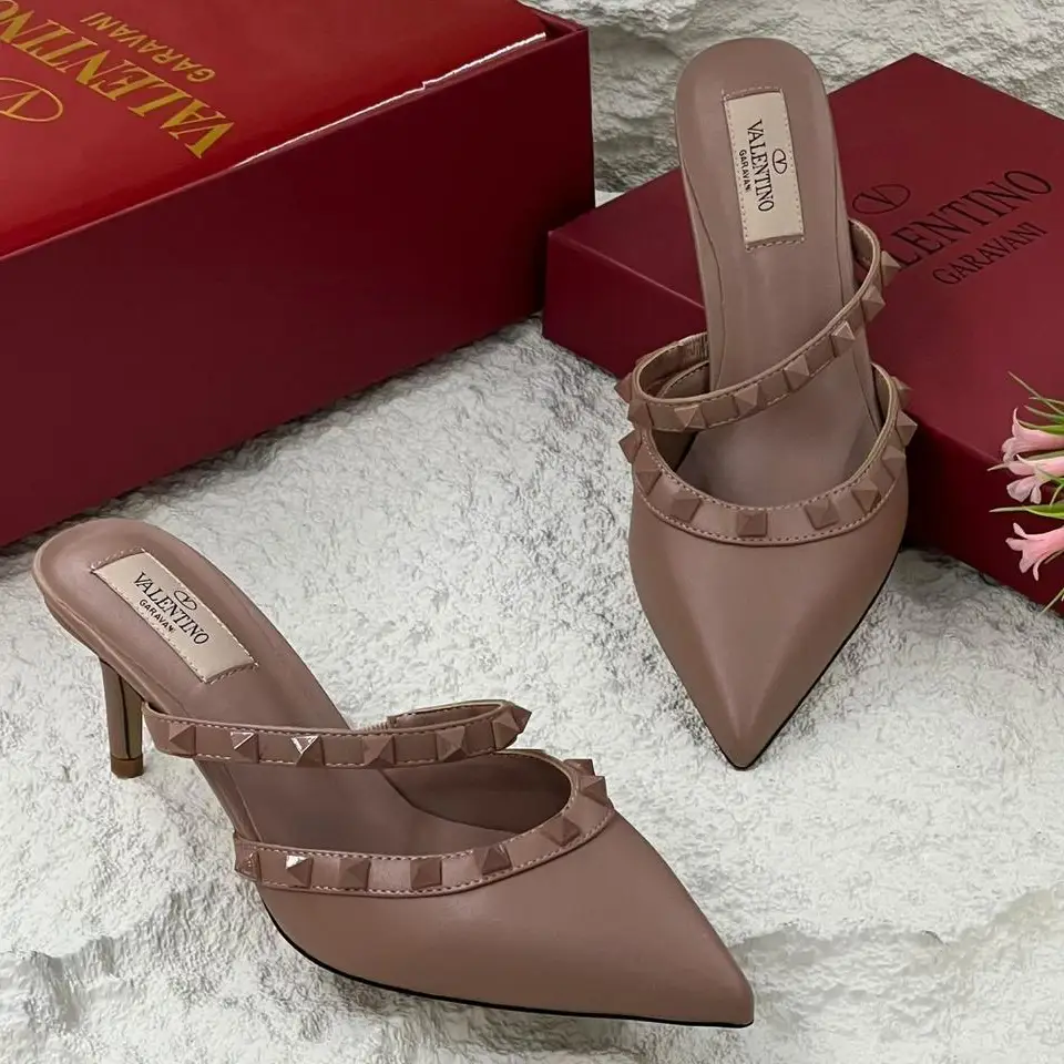 Valentino Garavani Rockstud 50 Leather Mules – Iconic Studded Luxury Slip-Ons in Dubai UAE