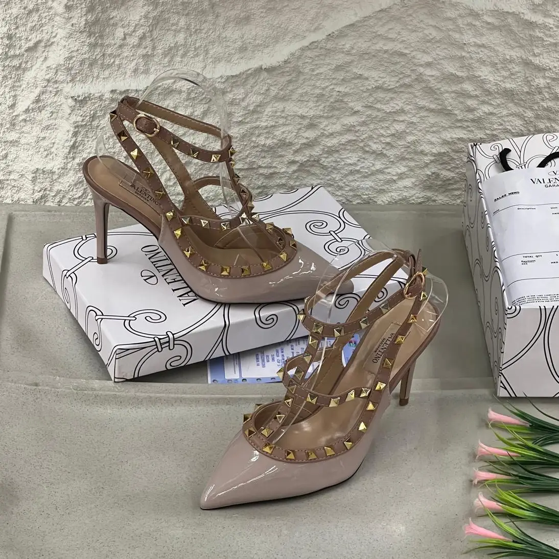 Valentino Garavani Rockstud Caged Pumps – Iconic Studded Designer Heels in Dubai UAE Valentino Garavani Rockstud Caged Pumps – Iconic Studded Designer Heels in Dubai UAE