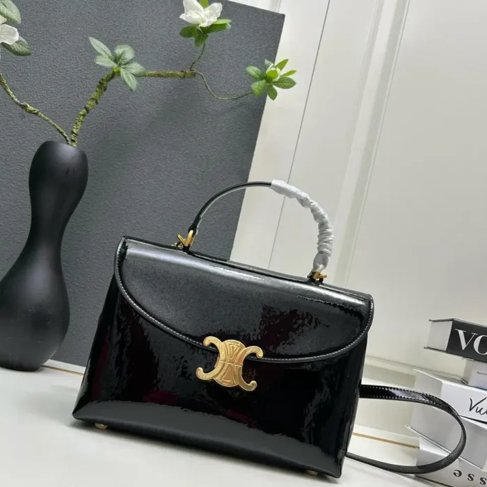 Celine Teen Nino Bag in Patent Calfskin – Elegant Design from La Collection de l'Arc de Triomphe in Dubai UAE