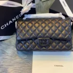 Chanel 23B CF Mini So Black Bag – Iconic Quilted Mini Flap in All-Black Finish in Dubai UAE