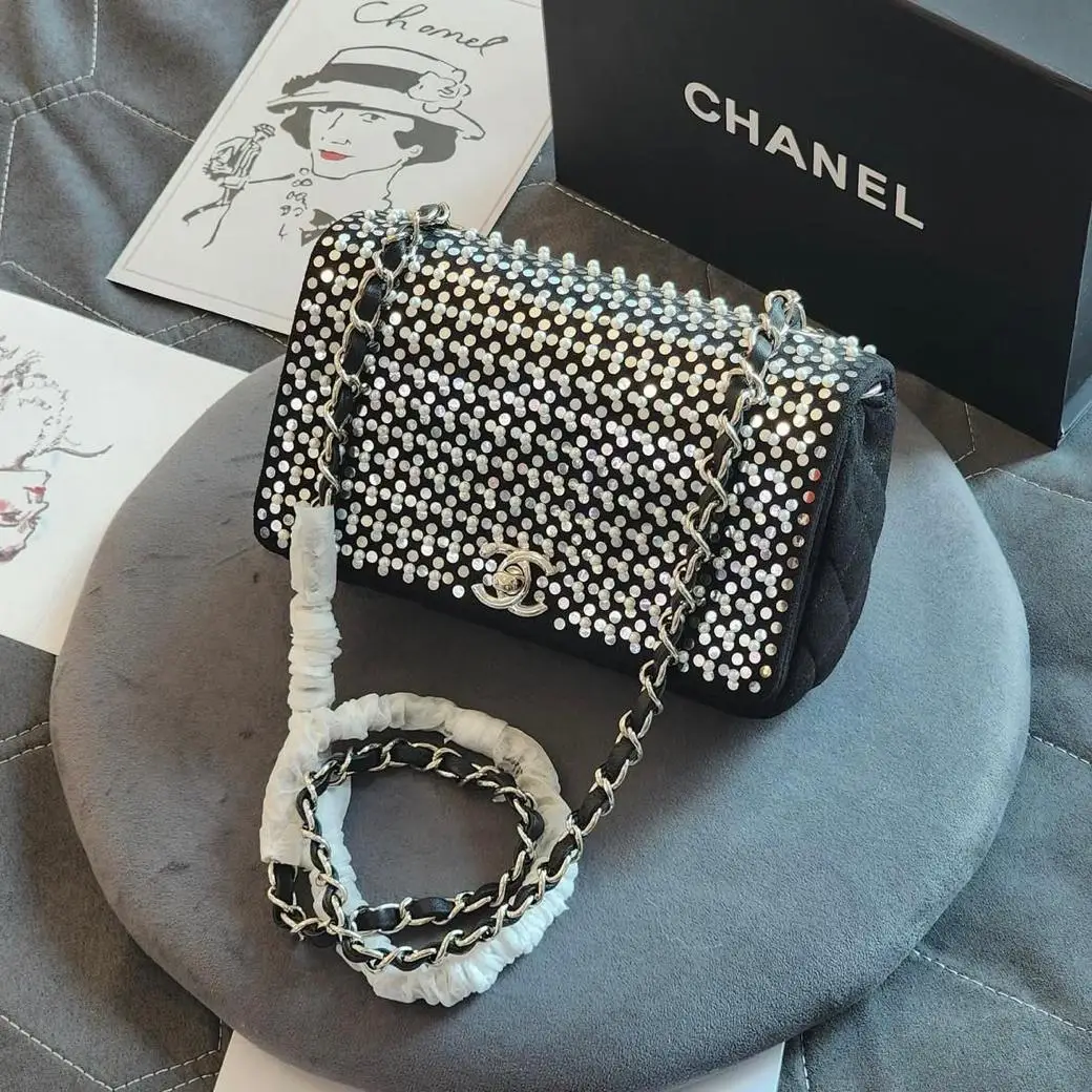 Chanel Classic Flap Bag with Studded Detailing – Iconic Luxury Handbag in Dubai UAE Chanel Classic Flap Bag with Studded Detailing – Iconic Luxury Handbag in Dubai UAE