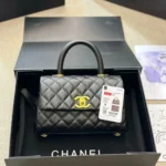 Chanel Coco Handle Black Quilted Bag with Gold Hardware – Classic Luxury Handbag
