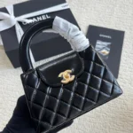 Chanel Mini Kelly Bag in Black Lambskin with Silver CC Lock – Iconic Elegance & Luxury in Dubai UAE