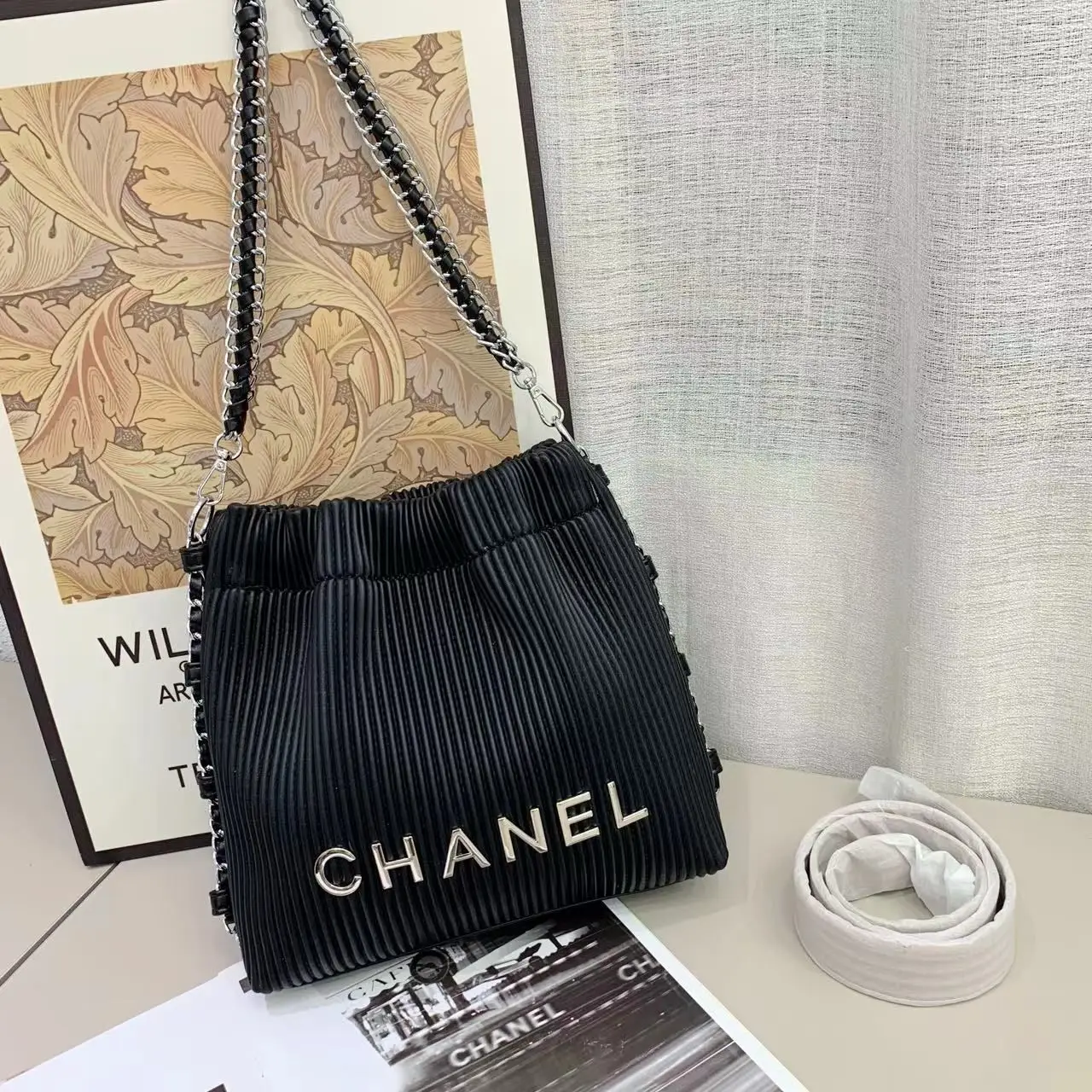 Chanel bucket shoulder bag 28cm in Dubai UAE Chanel bucket shoulder bag 28cm in Dubai UAE