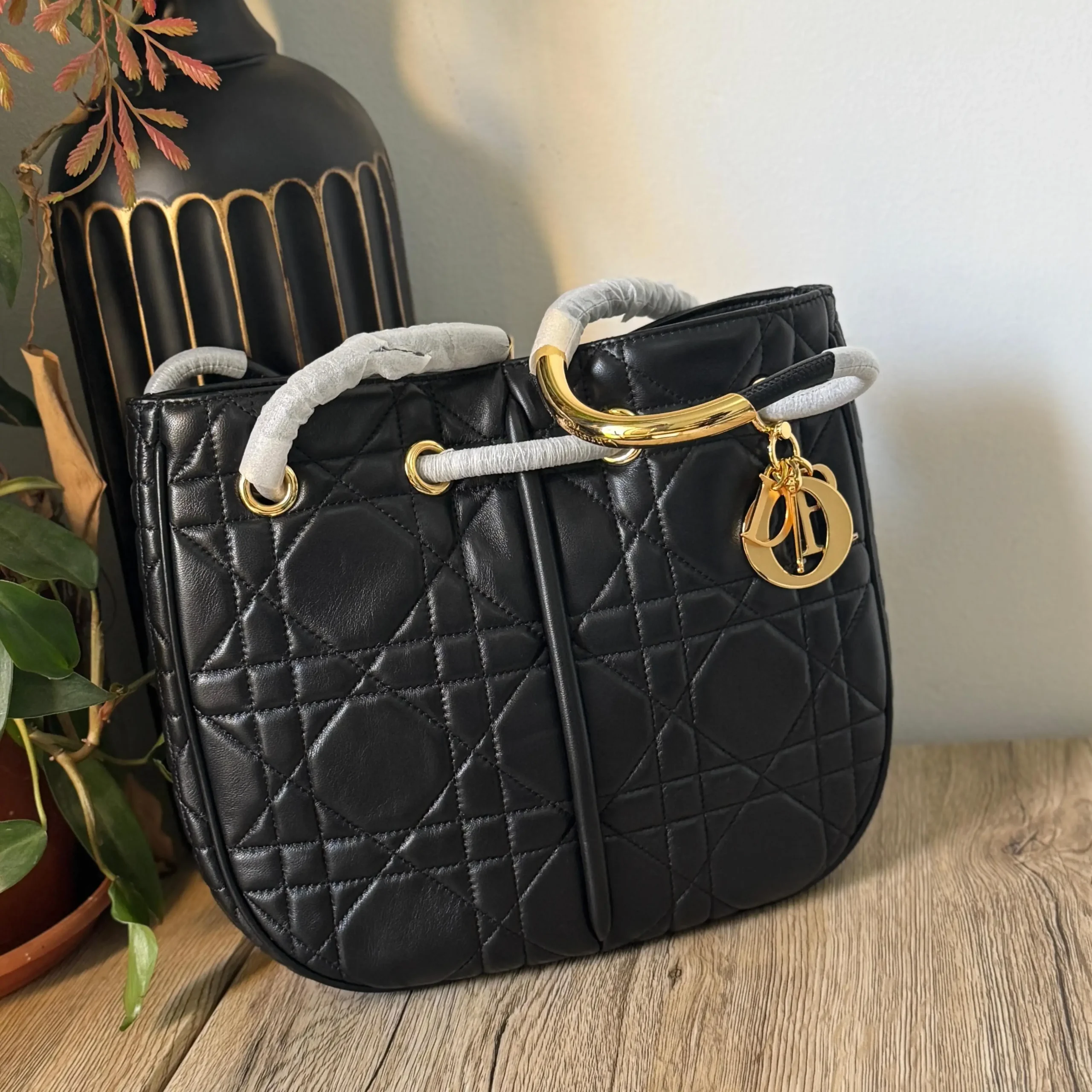 Dior Medium Nolita Bag in Black Calfskin – Quilted Luxury with Gold-Tone Hardware in Dubai UAE Dior Medium Nolita Bag in Black Calfskin – Quilted Luxury with Gold-Tone Hardware in Dubai UAE