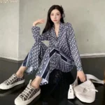 Dior Oblique Pajama Set – Luxury Monogram Two-Piece Loungewear for Elegant Comfort in Dubai UAE