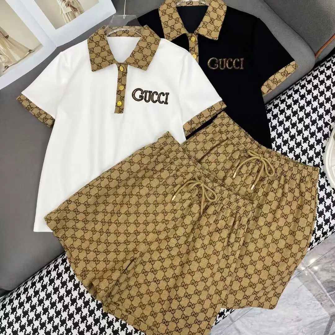 Gucci Polo Shirt and Shorts Matching Set – Luxury Designer Tracksuit for Men in Dubai UAE Gucci Polo Shirt and Shorts Matching Set – Luxury Designer Tracksuit for Men in Dubai UAE