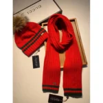 Gucci Wool & Cashmere Beanie Hat and Scarf Set – Luxury Winter Essentials in Dubai UAE