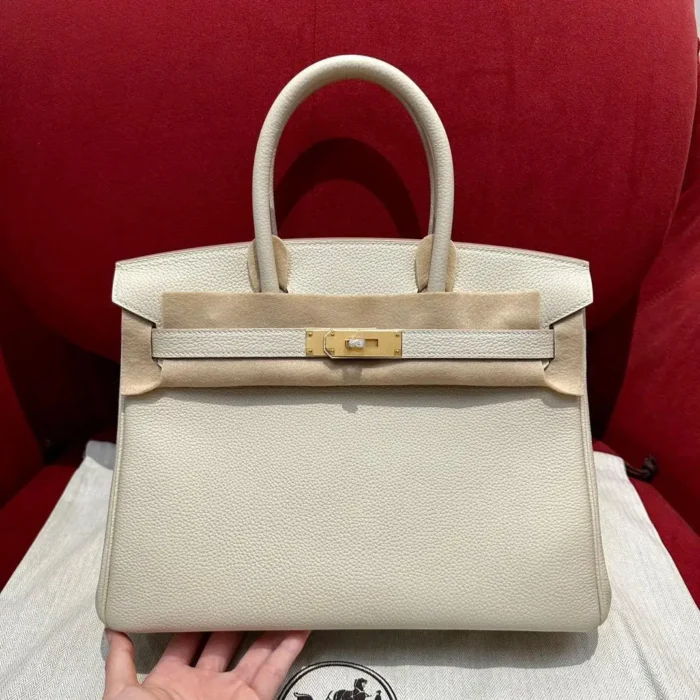 Hermès Birkin 30 in Togo Leather – Iconic Luxury Handbag Palladium Hardware in Dubai UAE