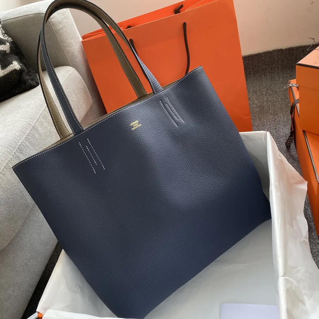 Hermès Double Sens Reversible Tote Bag – Two-in-One Luxury Leather Carryall in Dubai UAE Hermès Double Sens Reversible Tote Bag – Two-in-One Luxury Leather Carryall in Dubai UAE