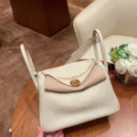Hermès Lindy 26 Bag – Elegant Nata Clemence Leather with Dual Handle & Shoulder Strap Design in Dubai UAE
