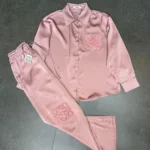 Loewe Anagram Silk Pajama Set – Luxury Two-Piece Lounge Set in Signature Embroidered Design in Dubai UAE