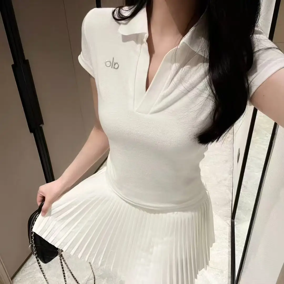 Pleated Mini A-Line Polo Dress – Sporty Chic Style by CosmoCorner in Dubai UAE Pleated Mini A-Line Polo Dress – Sporty Chic Style by CosmoCorner in Dubai UAE