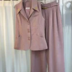 Relaxed Blazer & Wide-Leg Trouser Set – Sleeveless Waistcoat with Tailored Wide-Leg Pants in Dubai UAE