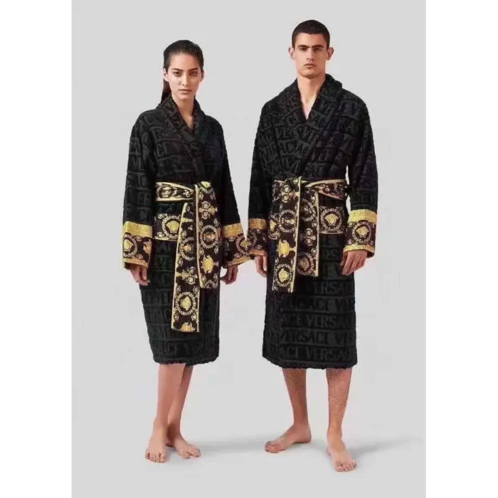 Versace Medusa Amplified Bathrobes – Luxury Cotton Toweling Robe with ...